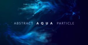 Abstract Aqua Particle