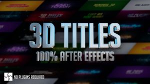 3D Titles - No Plugins