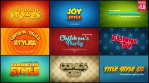 Cartoon Titles Styles