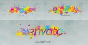 Logo Revealer Paint Drops Design