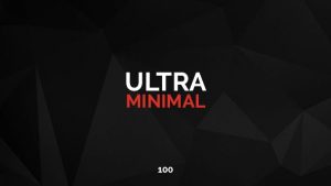 100 Ultra Minimal Titles