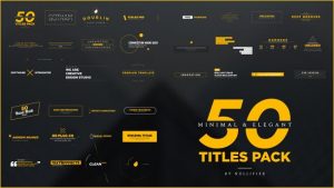 50 Minimal & Elegant Titles Pack