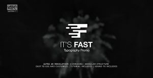 It's Fast - Typography Promo