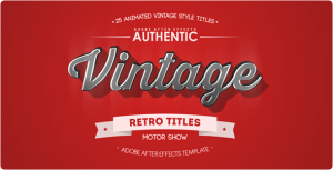 25 Animated Vintage Titles