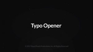 Typography Opener