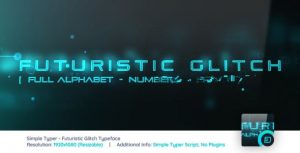 Simple Typer - Futuristic Glitch Typeface