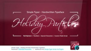 Simple Typer - Holiday Particles Handwritten Typeface