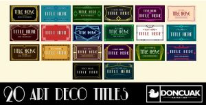 20 Art Deco Titles