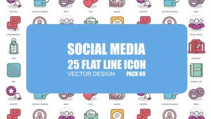 Social Media - Flat Animation Icons