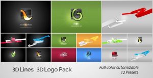 3D Lines 3D Logo Pack