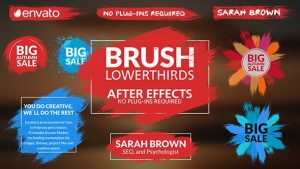 Brush Lower Thirds | After Effects Template