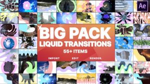 Liquid Transitions Big Pack | After Effects