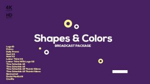 Shapes and Colors Broadcast Package