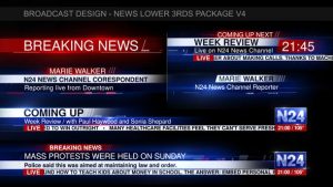 Broadcast Design - News Lower 3rds Package V4