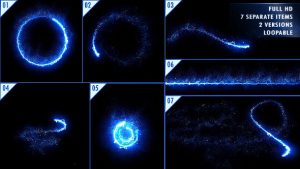 Energy Light Streaks With Particles