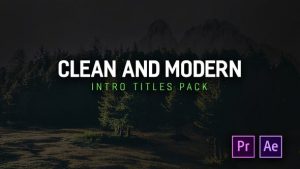 Modern Intro Titles Pack for Premiere Pro