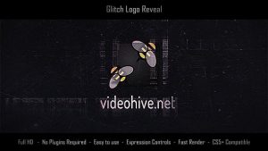 Glitch Logo Reveal