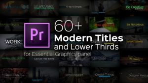 Modern Titles and Lower Thirds for Premiere Pro