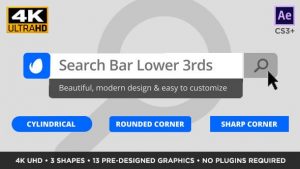 Search Bar Titles and Lower Thirds