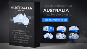 Australia Map Animation - Commonwealth of Australia Map Kit