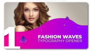 Fashion Waves Typography Opener