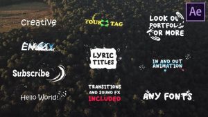 Lyric Titles| After Effects Template