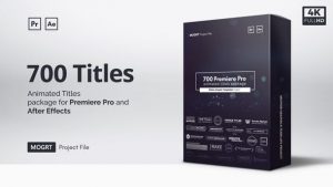 Mogrt Titles - 300 Animated Titles for Premiere Pro & After Effects