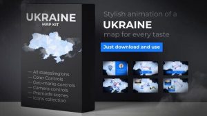 Ukraine Map - Ukraine UKR Map Kit