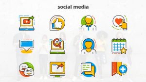 Social Media - Flat Animated Icons