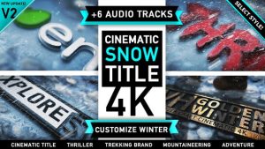 Winter Snow Logo Title