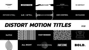 Distort Motion Titles