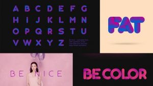 Be Nice — Stretchy Font