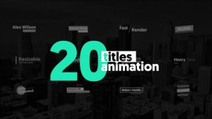 20 Animated Titles