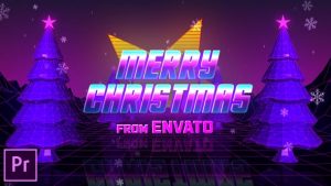 Retro 80s Christmas Wishes - Premiere Pro