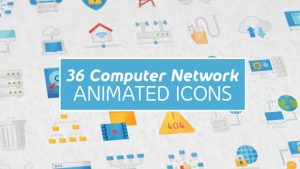 Computer Network Modern Flat Animated Icons