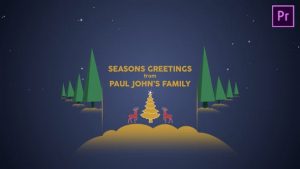 Parallax Christmas Greetings - Premiere Pro