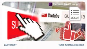 YouTube Opener // Premiere Pro | Mogrt