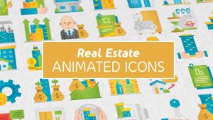 Real Estate Modern Flat Animated Icons