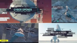 Cyber Opener/ Satellite Antenna/ IT Glitch/ 3D UI/Sci-fi Industrial/ Information Digital Technology