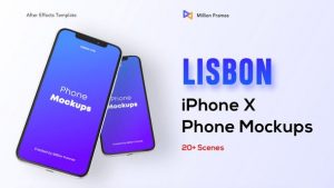 Lisbon-Phone Mockups (iphone X)