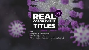 Real Coronavirus Titles for Premiere Pro